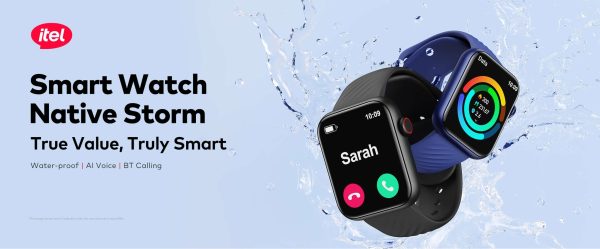 itel 1.83'' Sones Smart Watch Native Storm Water Proof (ISW-O11)-Black - Image 2